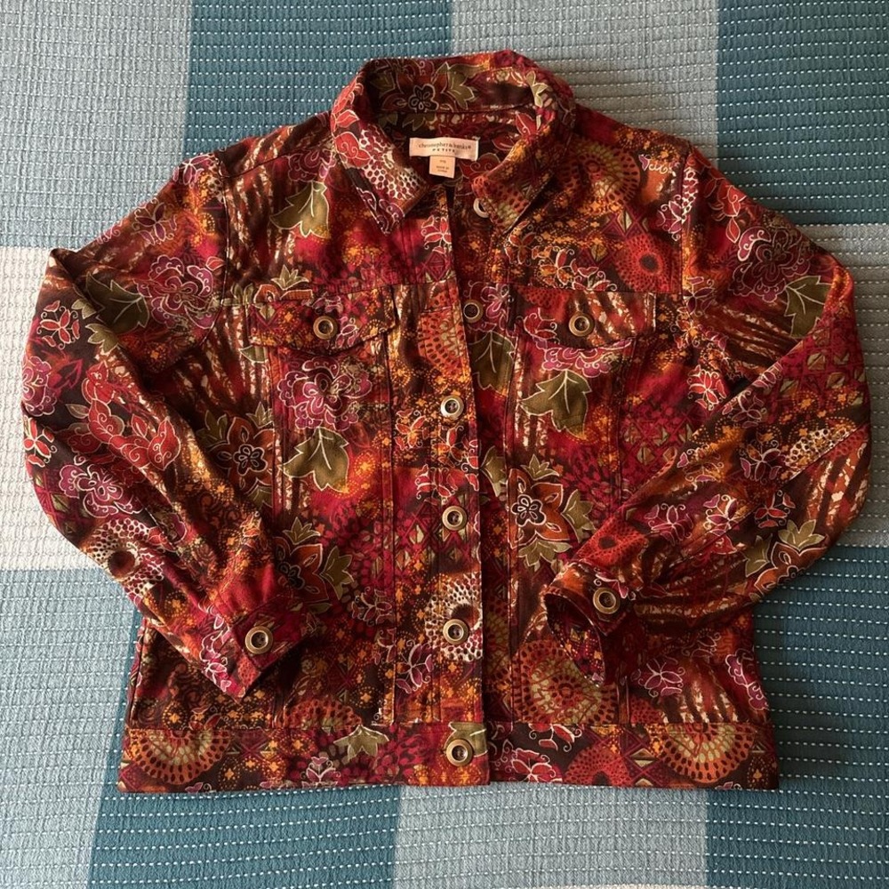 Vintage-inspired Christopher & Banks Petite button-up jacket